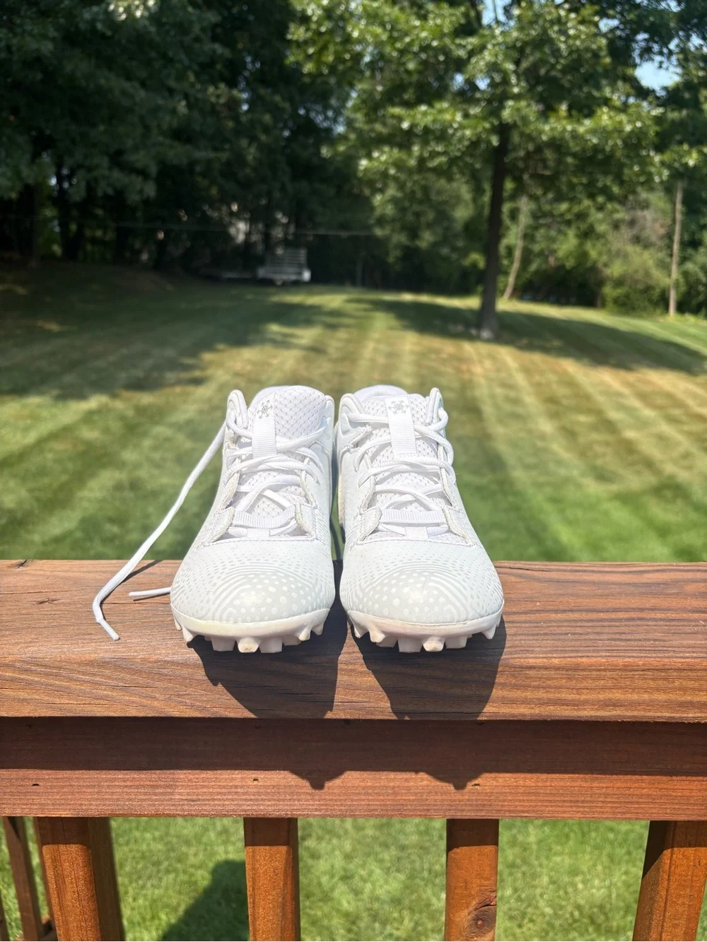 New Balance all white